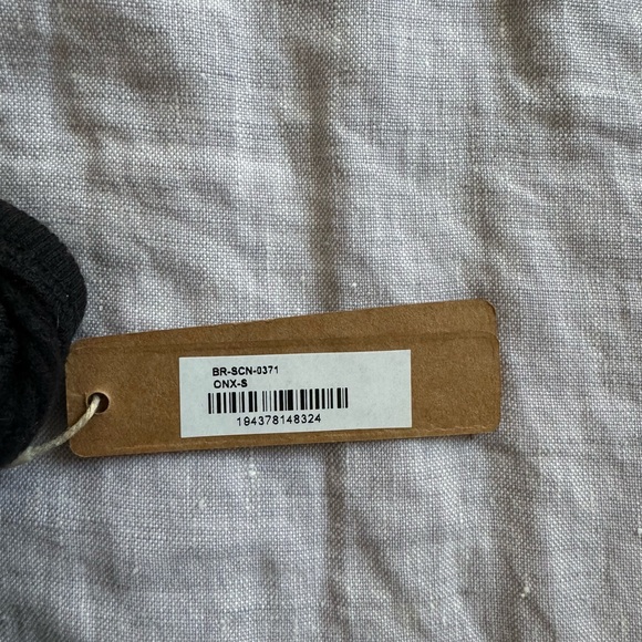 SKIMS Brushed Waffle Scoop Bralette - Onyx - Picture 5 of 5